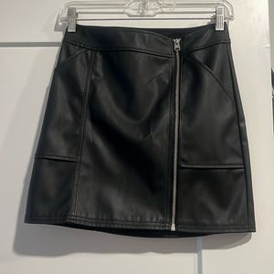 Express leather skirt